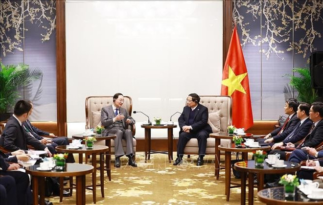 Lors de la réception. Photo : VNA.