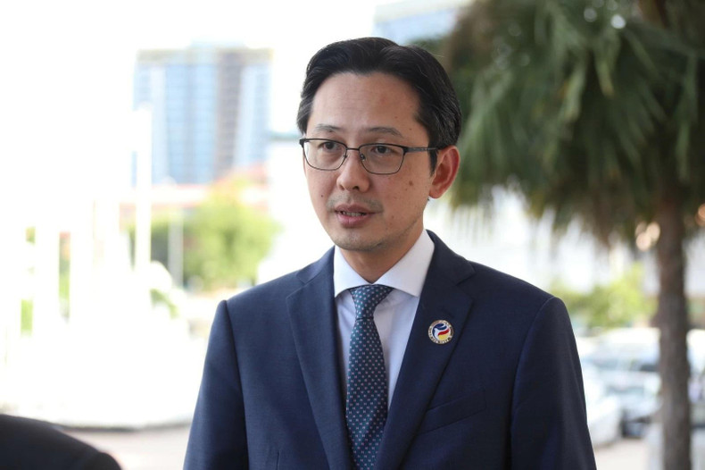 Le vice-ministre vietnamien des Affaires étrangères Do Hung Viet, également chef de SOM de l’ASEAN du Vietnam, a affirmé que l'AMM-57 et les conférences connexes ont laissé de nombreuses empreintes sur une ASEAN connectée, résiliente et influente. Photo: baoquocte.vn