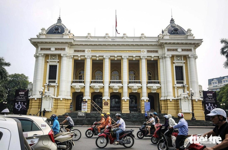 L’Opéra de Hanoi - une des œuvres architecturales typiquement françaises à Hanoï. Photo : Nam Trân/TTO.