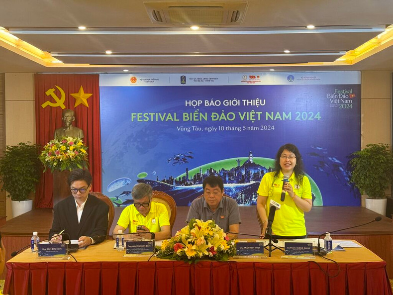Conférence de presse consacrée au Festival de la mer et des îles du Vietnam 2024, tenue le 10 mai à Bà Ria - Vung Tàu (Sud).