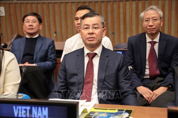 L’auditeur général d’État du Vietnam, Ngô Van Tuân, à la conférence mondiale Global Call to the ClimateScanner. Photo : VNA.