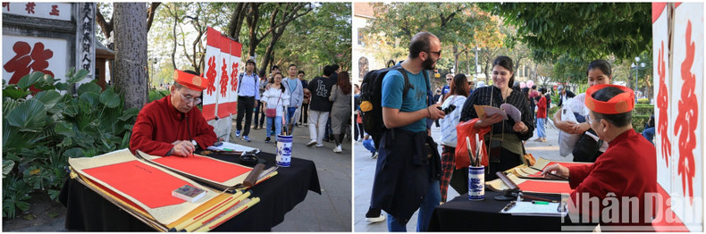 Selon le Service municipal du tourisme, le nombre de visiteurs à Hanoï pendant les vacances du Nouvel An, du 30 décembre 2023 au 1er janvier 2024, s’élève à 402 000, soit une hausse de 65 % sur un an. Selon le Service municipal du tourisme, le nombre de visiteurs à Hanoï pendant les vacances du Nouvel An, du 30 décembre 2023 au 1er janvier 2024, s’élève à 402 000, soit une hausse de 65 % sur un an.