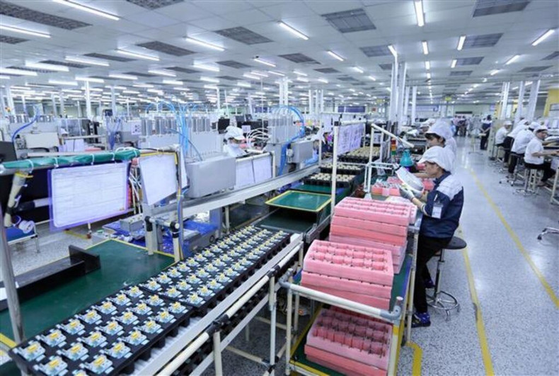 Nexcon Vietnam, une société à capital sud-coréen basée dans la province de Bac Ninh (au Nord). Photo: VNA. Nexcon Vietnam, une société à capital sud-coréen basée dans la province de Bac Ninh (au Nord). Photo: VNA.