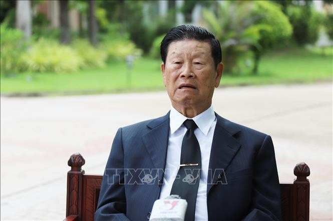 Somsavath Lengsavath, ancien membre du Bureau politique du Parti populaire révolutionnaire du Laos (PPRL), ancien vice-Premier ministre lao. Photo: VNA Somsavath Lengsavath, ancien membre du Bureau politique du Parti populaire révolutionnaire du Laos (PPRL), ancien vice-Premier ministre lao. Photo: VNA