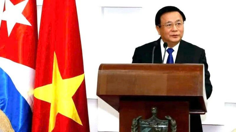 Nguyen Xuan Thang, membre du Bureau politique, directeur de l'Académie nationale de politique Hô Chi Minh et président du Conseil théorique central du PCV. Photo : Ambassade du Vietnam à Cuba.