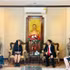 Séance de travail entre le consul général du Vietnam en Thaïlande, Dinh Hoang Linh et la direction de l’Université de Khon Kaen. Photo : VNA.