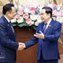 Le président de l’Assemblée nationale, Tran Thanh Man (droite), reçoit le Premier ministre thaïlandais, Anutin Charnvirakul. Photo: VNA