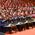 Les dirigeants et anciens dirigeants du Parti et de l’État, ainsi que les délégués présents à la cérémonie d’ouverture du Congrès. (Photo : DUY LINH)