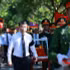 Le Premier ministre Le Minh Hung observe une minute de silence en mémoire des soldats volontaires et experts vietnamiens tombés au Laos. Photo : VNA.