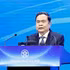 Le président de l’Assemblée nationale, Trân Thanh Mân, s'exprime lors de la conférence. Photo : VNA.
