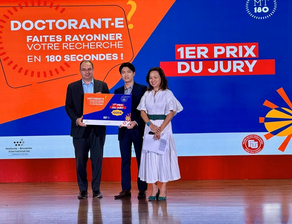 Kantapon Intamart, doctorant en linguistique de l’Université thaïlandaise Chulalongkorn, lauréat de cette première édition MT180 en Asie-Pacifique.