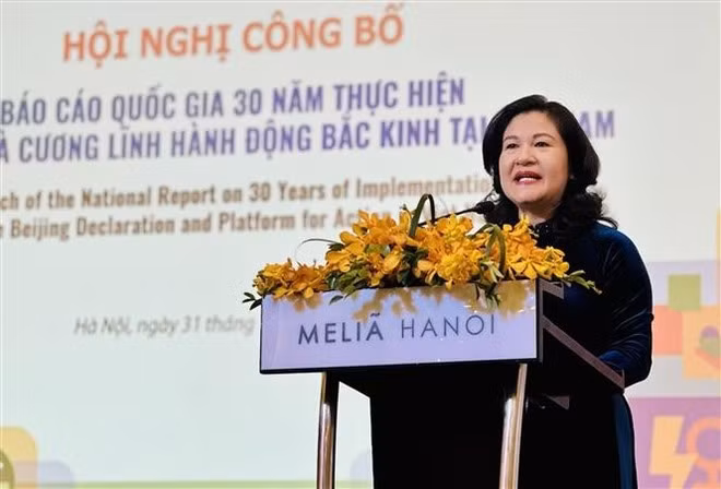 La vice-ministre de l’Intérieur, Nguyen Thi Ha. Photo : VNA.