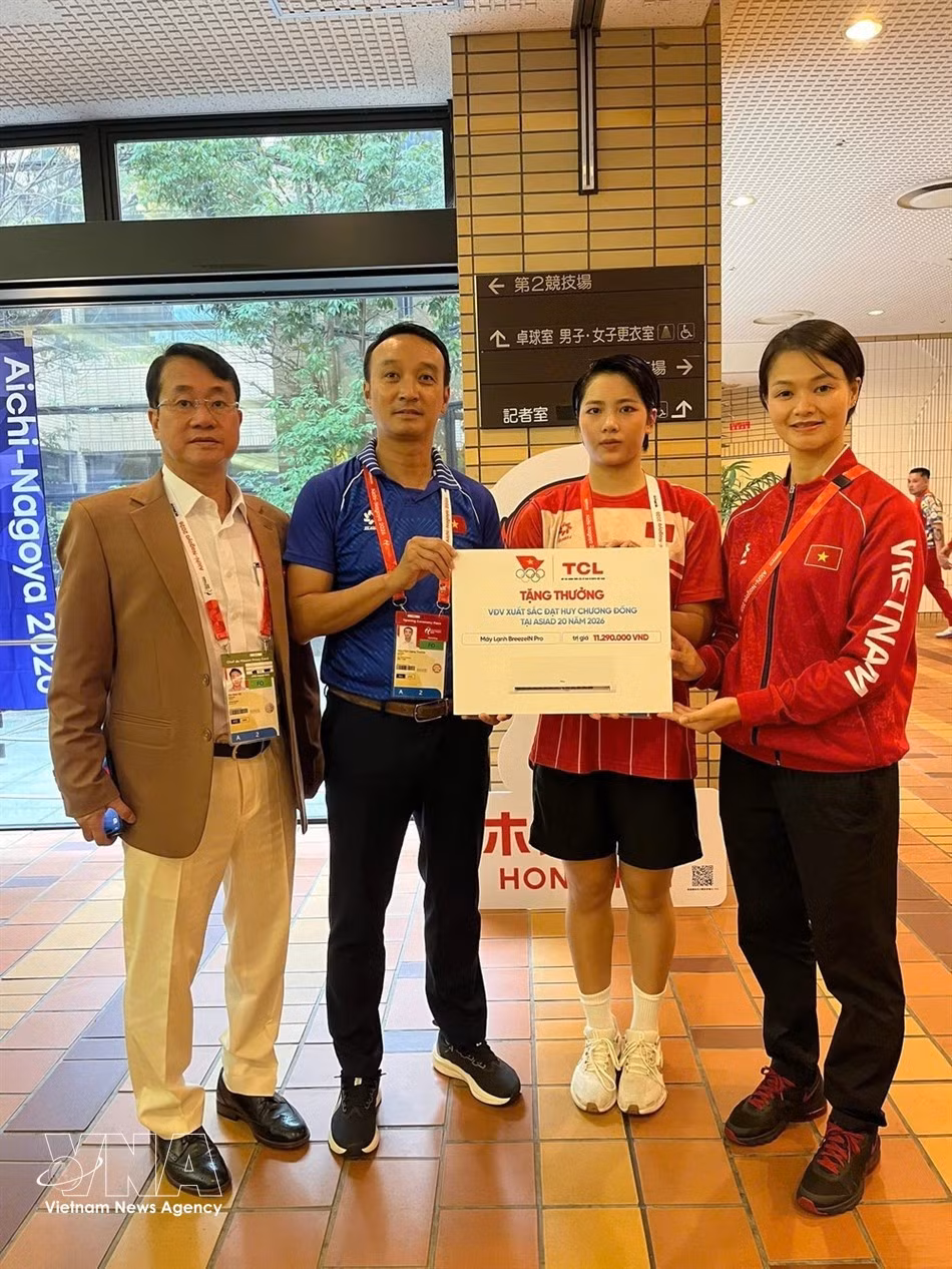 En karaté, Bui Ngoc Nhi remporte la médaille de bronze dans l’épreuve de kata individuel féminin. Photo : TDTT.