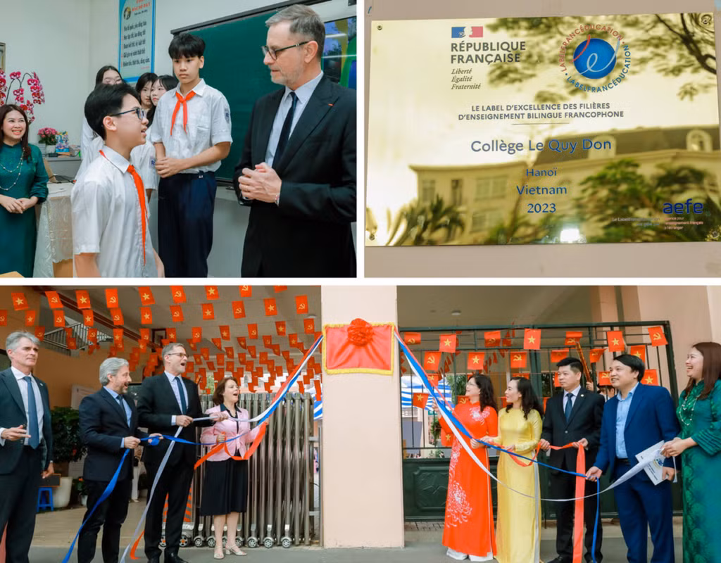 Le collège Le Quy Don à Hanoï a officiellement rejoint, le 23 mars dernier, le réseau international des établissements labellisés LabelFrancEducation.