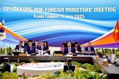 Le vice-Premier ministre et ministre des Affaires étrangères vietnamien Bui Thanh Son lors de la 13e réunion des ministres des Affaires étrangères de la coopération Mékong-République de Corée. Photo : VNA.