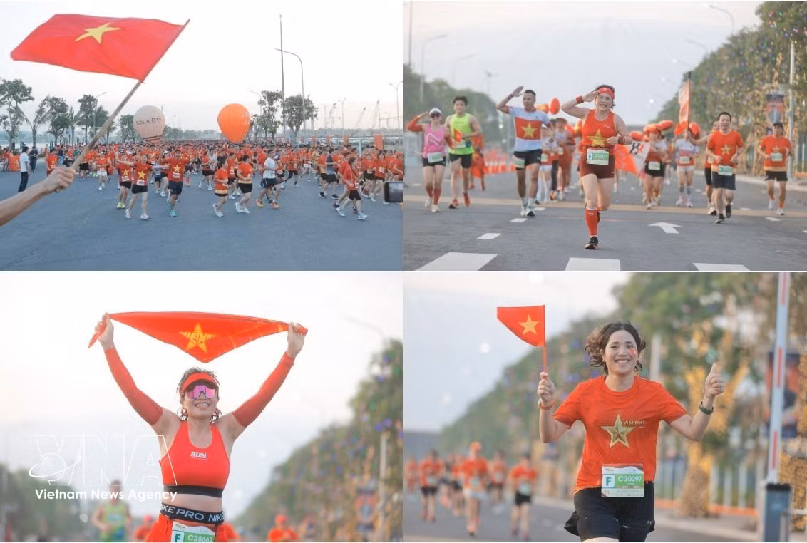 Près de 20 000 coureurs ont participé à la course « Mon Vietnam 2025 ». Photo: VNA
