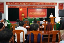 Le Comité permanent du Front de la Patrie du Vietnam de la province de Quang Tri a organisé la 3e conférence de consultation. Photo: VOV.