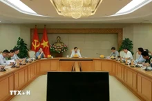 Vue de la réunion du Comité national de sécurité de l’aviation civile, à Hanoi, le 5 juin. Photo : VNA.