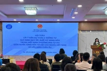 Séminaire de consultation sur le projet de deux circulaires fixant les règles d’origine des marchandises. Photo: congthuong.vn