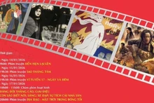 Programme de présentation des films projetés par l’Institut du Film du Vietnam à l’occasion du XIVᵉ Congrès national du Parti. Photo : nhandan.vn