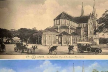 La cathédrale Notre-Dame de Saïgon, à la fin du XIXᵉ et au début du XXᵉ siècle. Photo: vnexpress.net