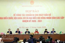 Le Conseil électoral national (CEN) a tenu une conférence de presse le 12 mars concernant les préparatifs des élections de la 16e législature de l’Assemblée nationale et des Conseils populaires de tous les échelons pour le mandat 2026-2031. Photo : VNA