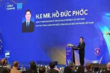 Le vice-Premier ministre Ho Duc Phoc au Forum des affaires et de l’investissement « EU – Vietnam Global Gateway ». Photo : VNA.