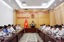 La vue générale de la séance de travail. Photo : baodautu.vn