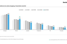 Le graphique présente les principales plateformes d'achat en ligne en fonction de leur taux de pénétration. — Photo fournie par Decision Lab