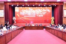 La vue générale du Forum de l’économie privée du Vietnam 2025 – Session de dialogue pour la région du delta du fleuve Rouge. Photo : nhandan.vn