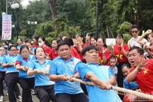 « Dans l’esprit de « Être en bonne santé pour construire et défendre la Patrie ». Photo : nhandan.vn