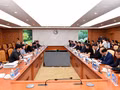 La séance de travail entre le ministre vietnamien des Finances, Ngo Van Tuan et l'ambassadeur Rick Switzer, chef adjoint du Bureau du représentant américain au Commerce. Photo : mof.gov.vn