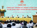 Le Premier ministre Le Minh Hung s'exprime. Photo: VNA 