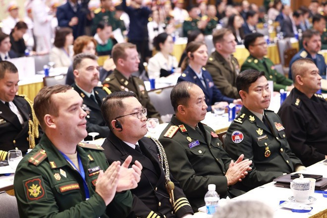 Délégués internationaux lors de l'événement. Photo: VNA