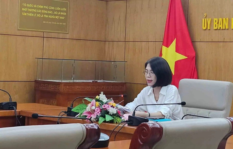 Ngo Thi Thanh Mai, vice-présidente du Comité d’État pour les Vietnamiens de l’étranger. Photo : baoquocte tv1.jpg