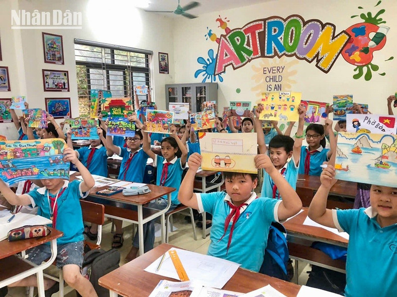 Le concours a reçu une large adhésion des enfants dans de nombreuses provinces et villes du Vietnam. 7.jpg