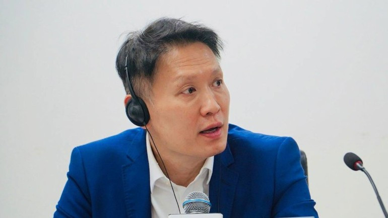 Richard Teng, PDG de Binance, lors du séminaire « Stratégie nationale sur les actifs numériques : politiques pour l’innovation et l’intégration mondiale ». b.jpg