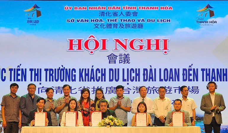 Lors de l’événement, des entreprises de Thanh Hoa et de Taïwan (Chine) signent un mémorandum d’entente, concrétisant leur coopération et la mise en œuvre d’une exploitation touristique bilatérale. a5.jpg