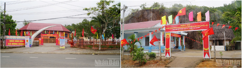 Les maisons culturelles, les maisons communautaires et les maisons Guol traditionnelles servent de lieux de vote pour les habitants.