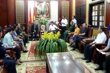 Rencontre entre le Comité de Pilotage du Tây Nguyên et la délégation du PPC. Photo: NDEL.