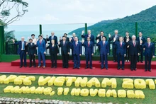 Les dirigeants participant au Sommet de l'APEC 2017 à Da Nang (Centre). Photo: baoquocte.