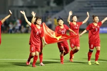 La joie des joueuses vietnamiennes. Photo : NDEL.