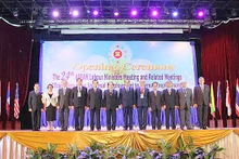 Le 24ème Réunion ministérielle du Travail de l'ASEAN, en mai 2016 au Laos. Photo : NDEL.