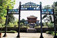 Le tombeau de Minh Mang (1791-1841), deuxième empereur de la dynastie des Nguyên.
