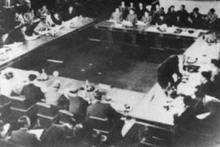 La conférence internationale sur l'indochine tenue à Genève, Suisse (avril 1954). Photo d'archives. 