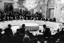 La Conférence de Paris (du 13 mai 1968 au 27 janvier 1973) sur la fin de la guerre et le rétablissement de la paix au Vietnam. Photo d'archives. 