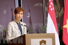 La ministre singapourienne de l’Information et de la Communication, Josephine Teo. Photo : VNA.
