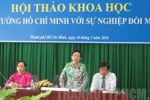 Le colloque «La pensée de Hô Chi Minh et l’œuvre du Renouveau». Photo: CPV.