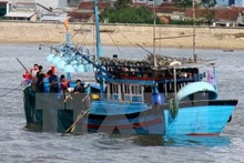Les pêcheurs de Phu Yên sont prêts pour les élections législatives nationales qui auront lieu le 22 mai. Photo: VNA.
