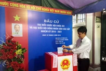 Un bureau de vote. Photo: NDEL.